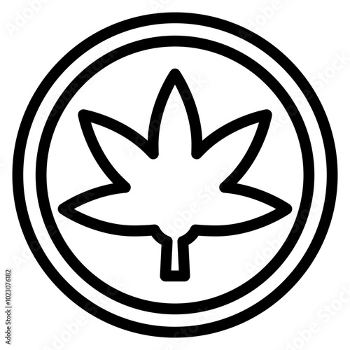 Cannabis Cove Vector Design Icon Style