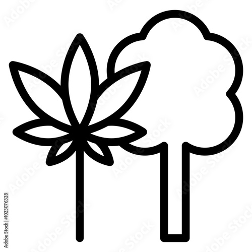 Joint Jungle Vector Design Icon Style