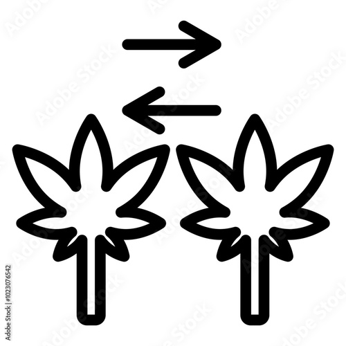 Ganja Glimpse Vector Design Icon Style