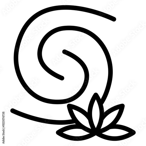 Weed Whirlwind Vector Design Icon Style