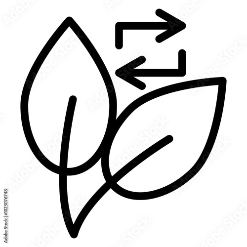 Leafy Loop Vector Design Icon Style