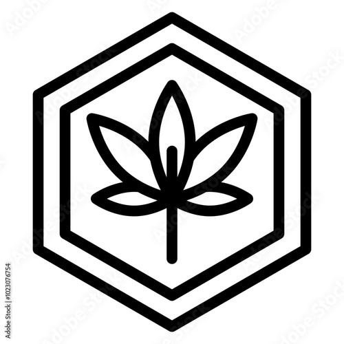 Kush Kaleido Vector Design Icon Style