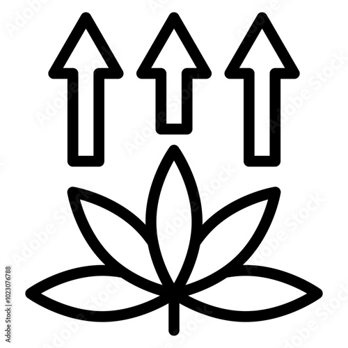 THC Thrive Vector Design Icon Style