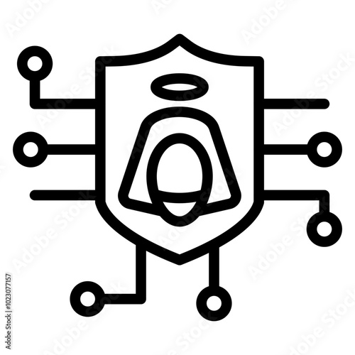 Cyber Shroud Vector Design Icon Style