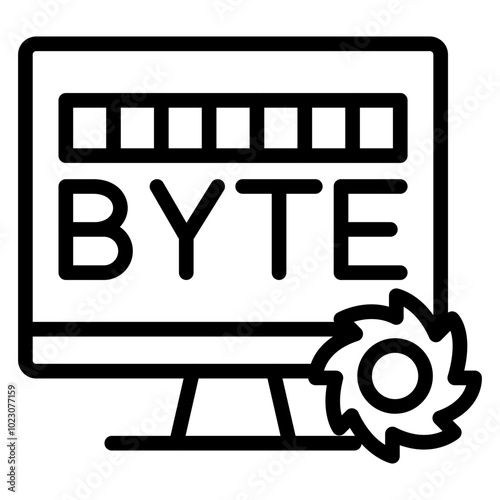 Byte Blade Vector Design Icon Style