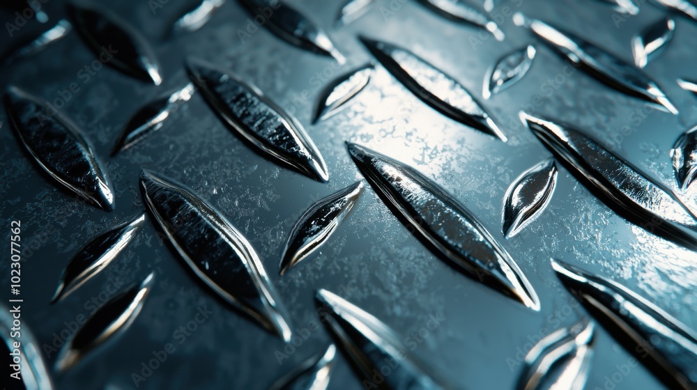 Textured steel surface with diamond pattern, showcasing scratched and reflective finish. industrial look adds depth and character, perfect for various design applications Textured steel surface with diamond pattern, showcasing scratched and reflective finish. industrial look adds depth and character, perfect for various design applications
