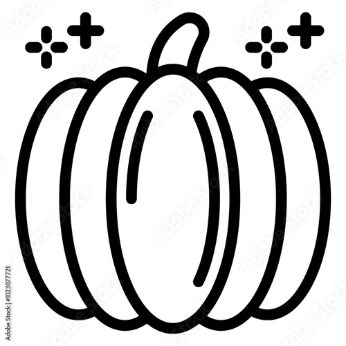Pumpkin Vector Design Icon Style