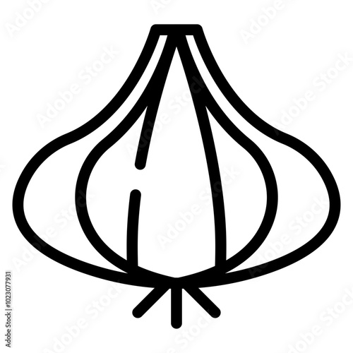 Shallot Vector Design Icon Style