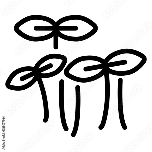 Bild auf Leinwand Watercress Vector Design Icon Style