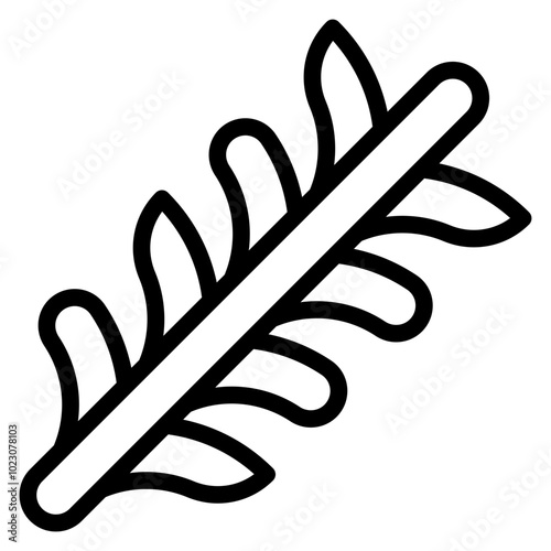 Rosemary Vector Design Icon Style
