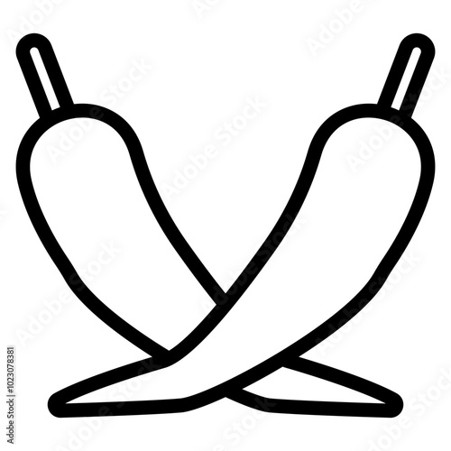 Anaheim Pepper Vector Design Icon Style