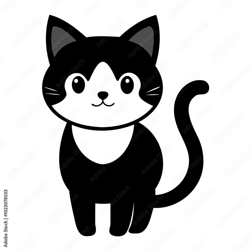 Cute cat black silhouette Vector illustration, cartoon style, suitable for Halloween design, Halloween Silhouette Black cat Cute cat black silhouette Vector illustration, cartoon style, suitable for Halloween design, Halloween Silhouette Black cat