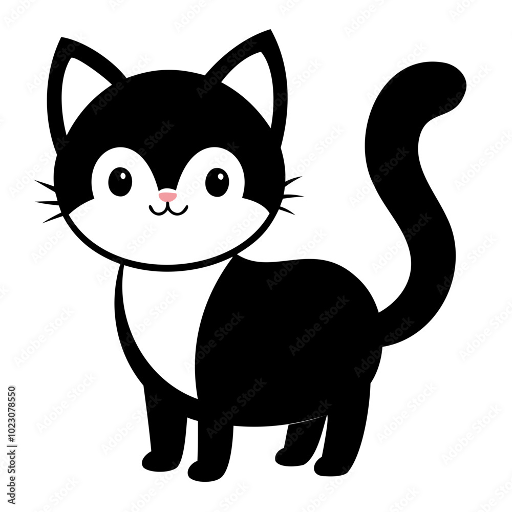 Cute cat black silhouette Vector illustration, cartoon style, suitable for Halloween design, Halloween Silhouette Black cat Cute cat black silhouette Vector illustration, cartoon style, suitable for Halloween design, Halloween Silhouette Black cat