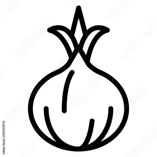 Vidalia Onion Vector Design Icon Style