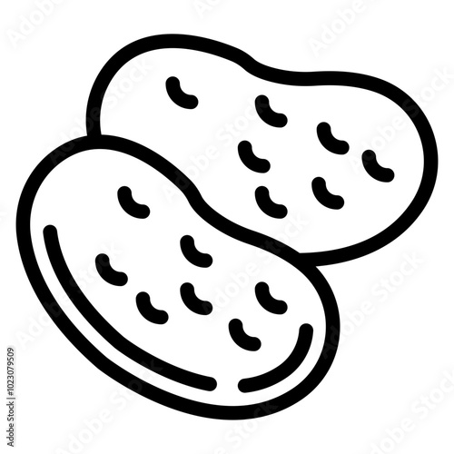 Potato Vector Design Icon Style