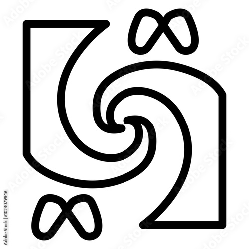 Canvas-taulu Meta Meld Vector Design Icon Style