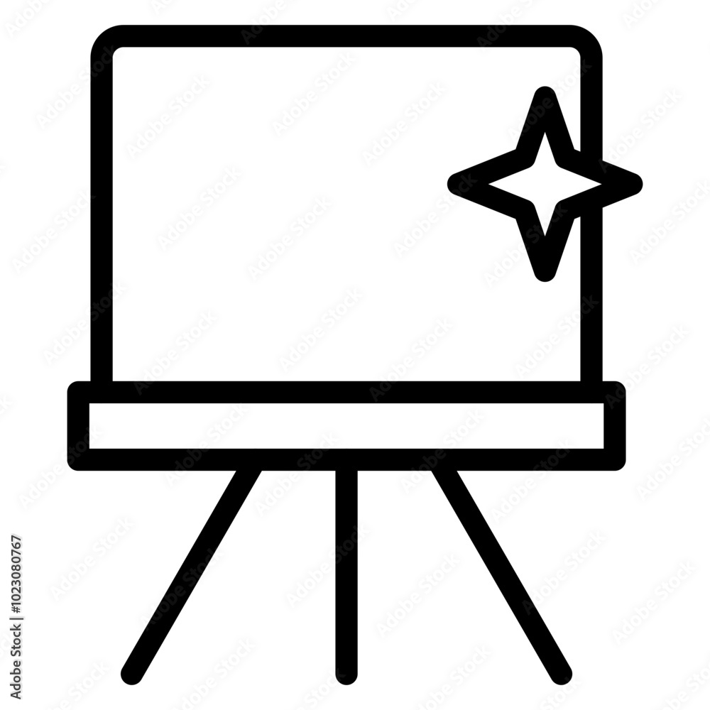 Fototapeta premium Clean Canvas Vector Design Icon Style