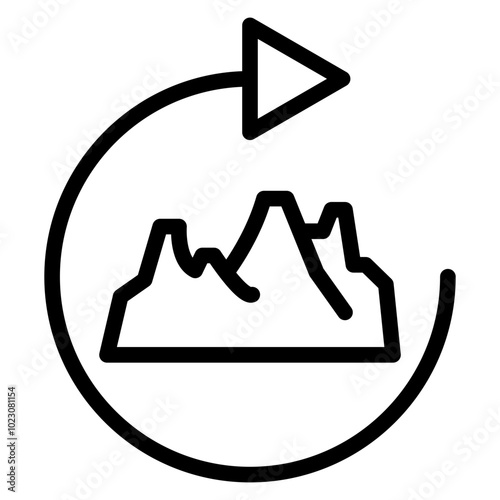 Revive Ridge Vector Design Icon Style