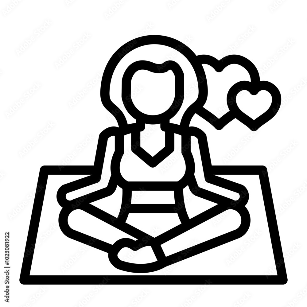 Serenity Symbol Vector Design Icon Style Serenity Symbol Vector Design Icon Style