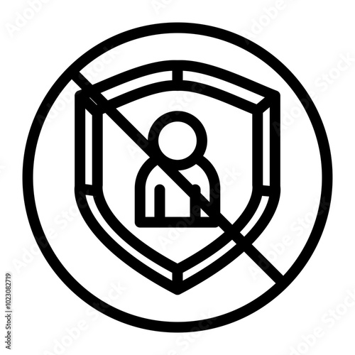 No Bigotry Insignia Vector Design Icon Style