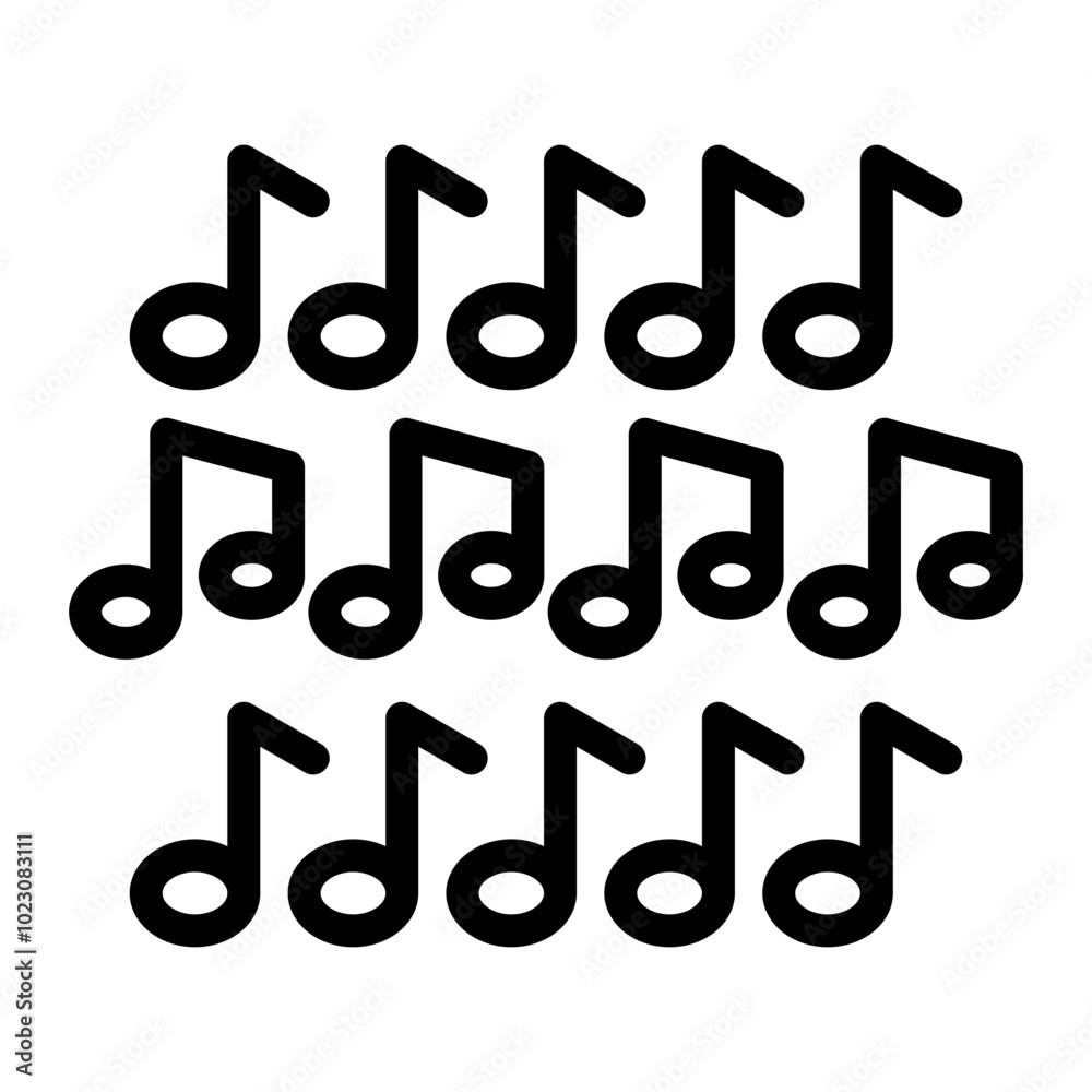 Polka Music Note Vector Design Icon Style Polka Music Note Vector Design Icon Style