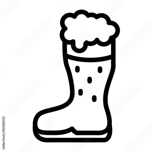 Beer Boot Vector Design Icon Style