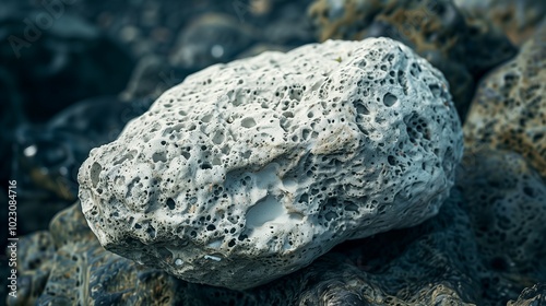 Pumice stone white to grey igneouslava  volcanic rock