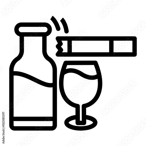 Break the Habit Vector Design Icon Style