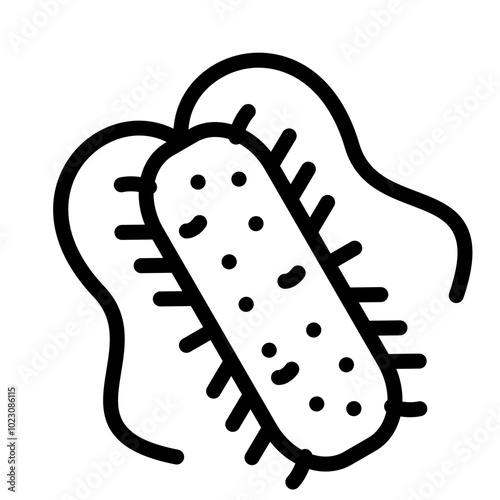 Prokaryotic Organism Vector Design Icon Style