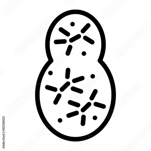 Yeast Cell Vector Design Icon Style