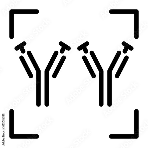 Antigen Recognition Vector Design Icon Style