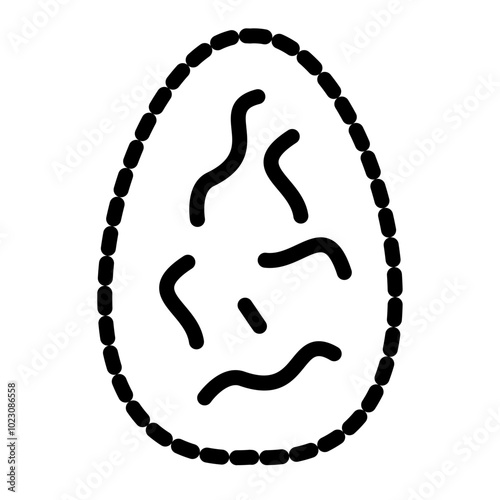 Viral Capsid Vector Design Icon Style