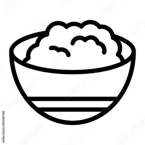Polenta Vector Design Icon Style