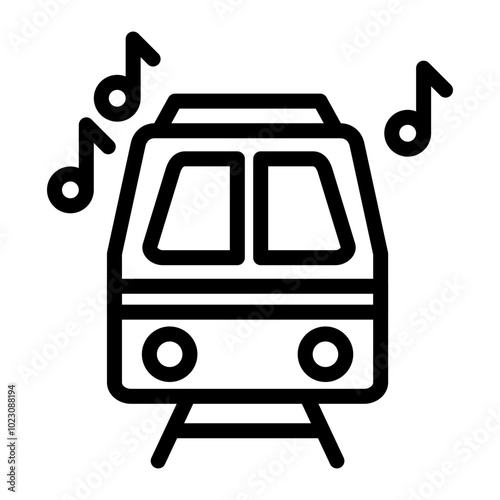 Metropolitan Melody Vector Design Icon Style