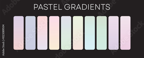 Pastel gradient Palates set of 10 different ones