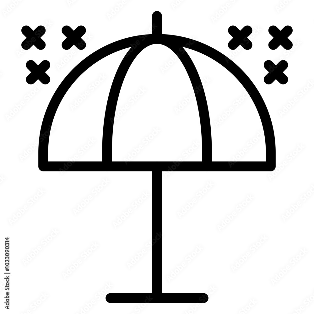 Parasol Vector Design Icon Style Parasol Vector Design Icon Style