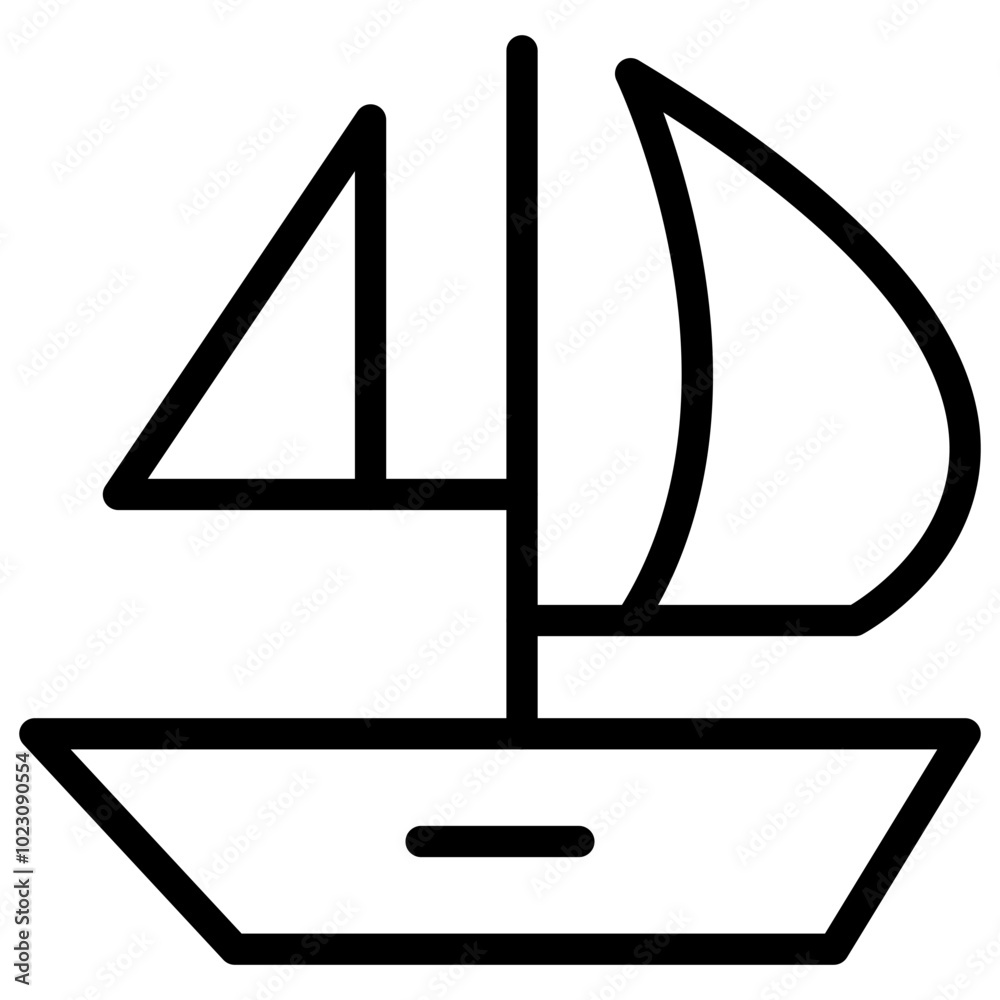 Boat Vector Design Icon Style Boat Vector Design Icon Style