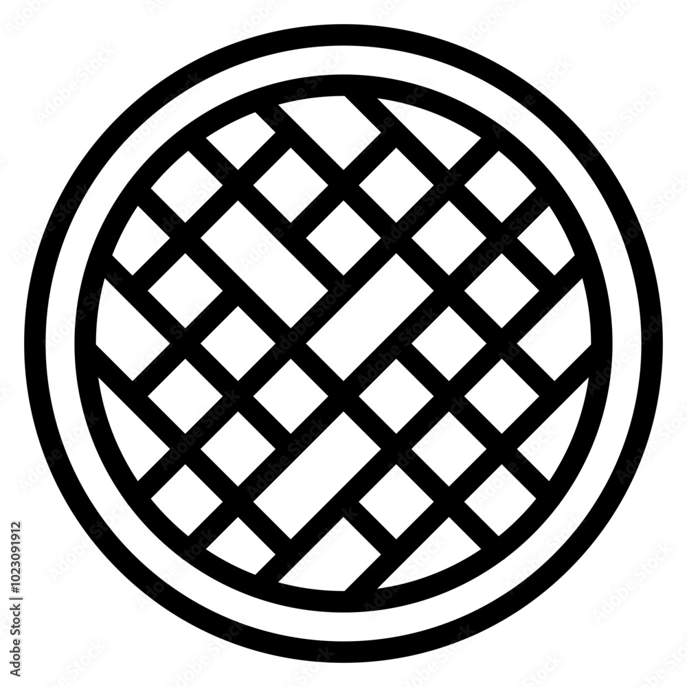 Waffle Vector Design Icon Style Waffle Vector Design Icon Style