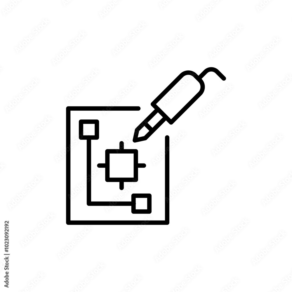 Soldering outline icons, minimalist vector illustration ,simple transparent graphic element .Isolated on white background Soldering outline icons, minimalist vector illustration ,simple transparent graphic element .Isolated on white background