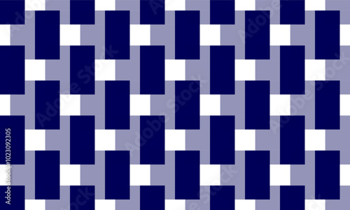 abstract background with squares blue rectangle block vertical strip seamless repeat pattern, replete patter image design for fabric print or wallpaper or wrap package print, blue background, fuzzy