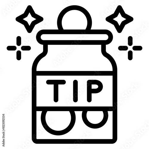 Tip Jar Vector Design Icon Style