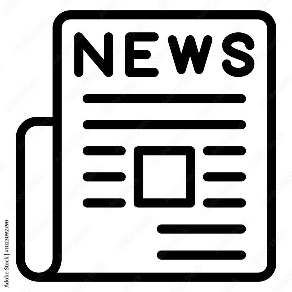 Newspaper Vector Design Icon Style Newspaper Vector Design Icon Style