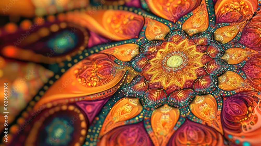 Vibrant mandala design showcasing intricate patterns and colors, perfect for art enthusiasts and creative projects. Vibrant mandala design showcasing intricate patterns and colors, perfect for art enthusiasts and creative projects.