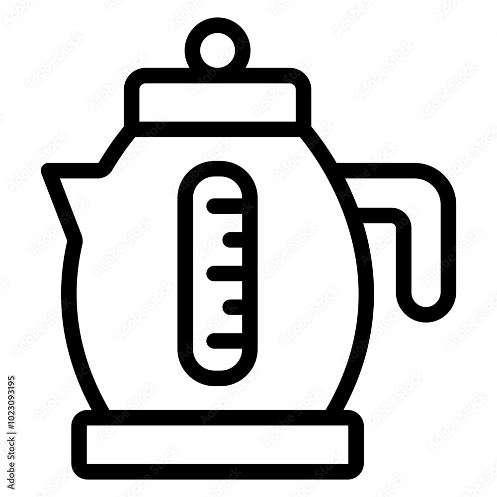 Obraz premium Retro Kettle Vector Design Icon Style