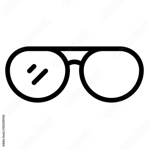 Retro Sunglasses Vector Design Icon Style