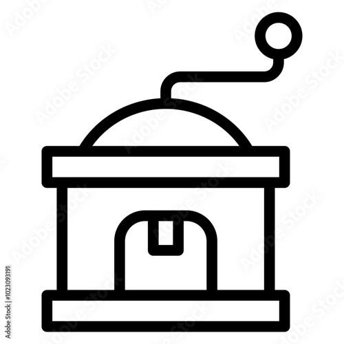 Coffee Grinder Vector Design Icon Style