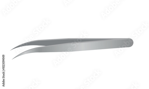 Types of tweezers for eyelash extensions, vector