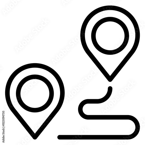 GPS Locator Vector Design Icon Style