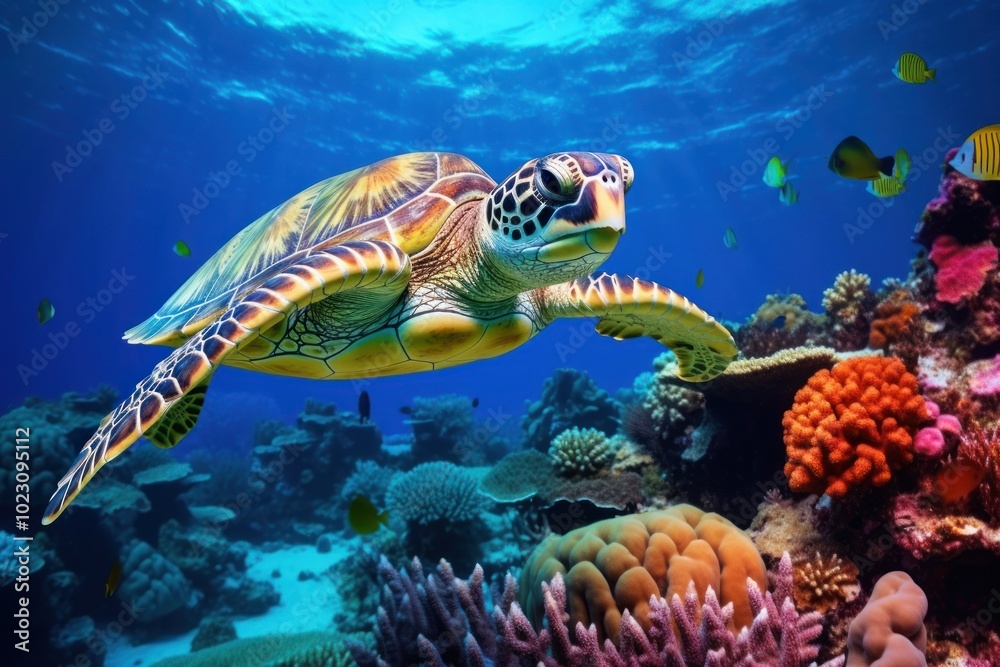 Underwater nature fish sea. Underwater nature fish sea.