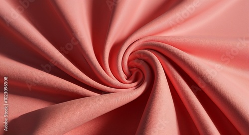 Light coral cotton fabric texture fibers soft surface